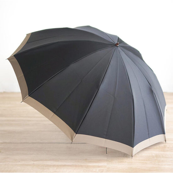 甲州織物 橘 縮骨遮 Koshu-ori Folding Umbrella