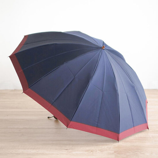 甲州織物 橘 縮骨遮 Koshu-ori Folding Umbrella